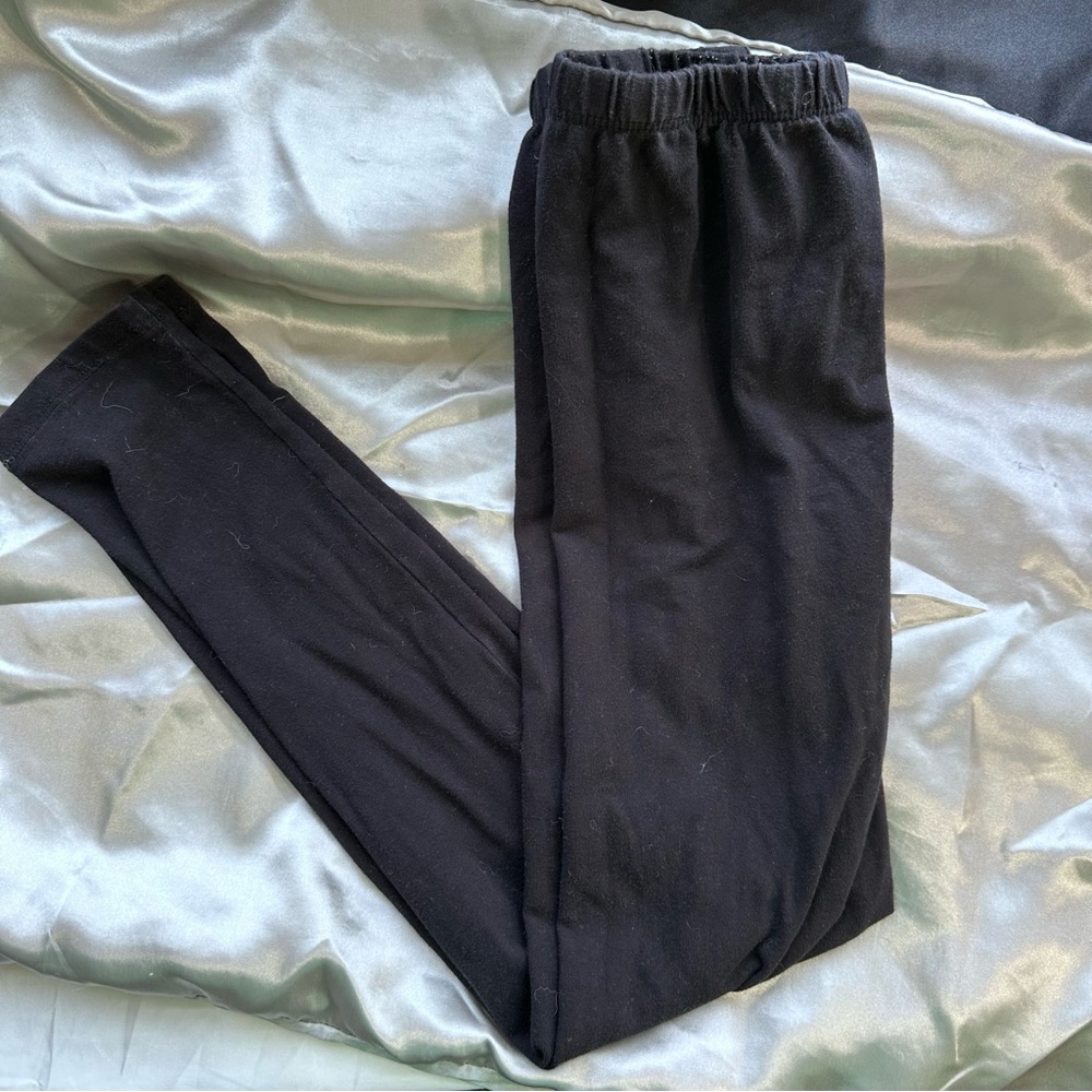 KIDS LEGGINGS TIGHTS BLAVK XXL 16 WAIST BAND